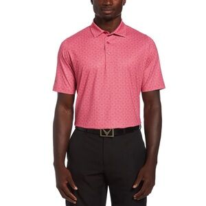 Callaway Swing Tech Stitched Chevron Geo Print Golf Polo XXXL